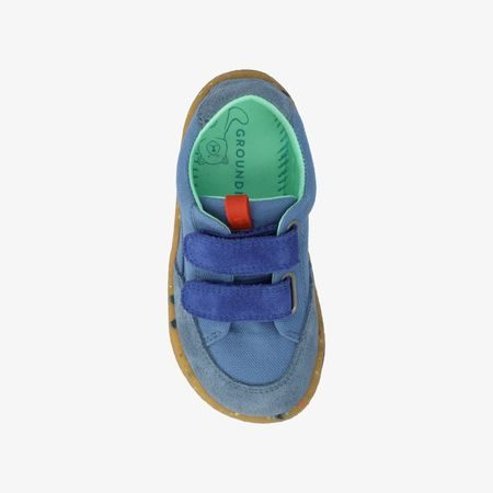GROUNDIES AMSTERDAM Blue | Dětské barefoot tenisky