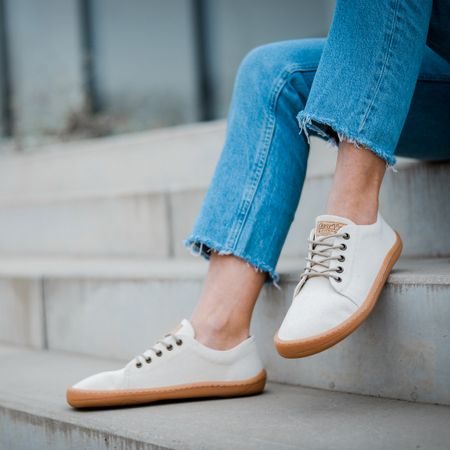 FRODDO SNEAKER VEGAN LACES II White | Barefoot tenisky