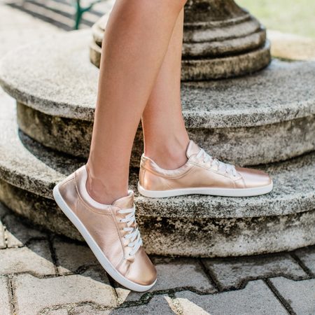 SHAPEN TENISKY FEELIN Uni Rose Gold Leather | Dámské barefoot tenisky