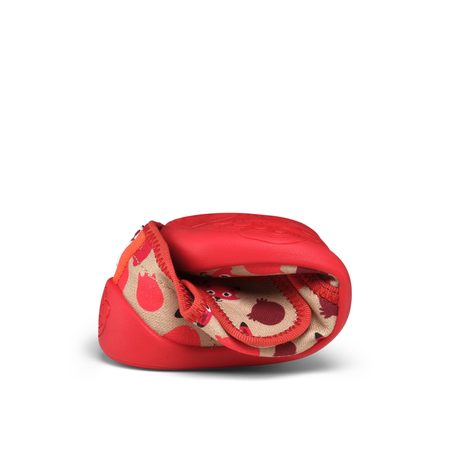 AFFENZAHN SLIPPER COTTON MOVE FOX Red | Dětské barefoot přezůvky