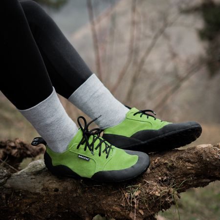 SALTIC OUTDOOR FLAT Green | Outdoorové barefoot boty