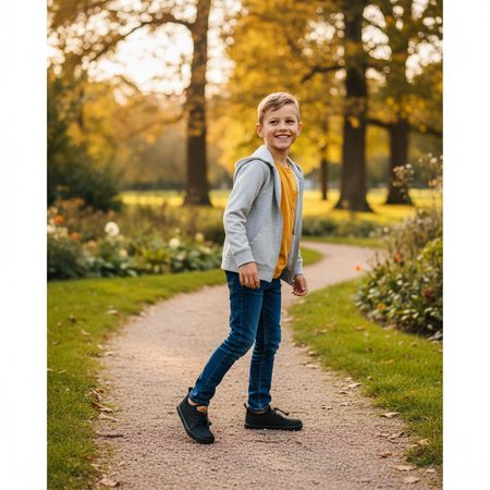 PEGRES SNEAKERS JUNIOR NUBUCK BF53 Black