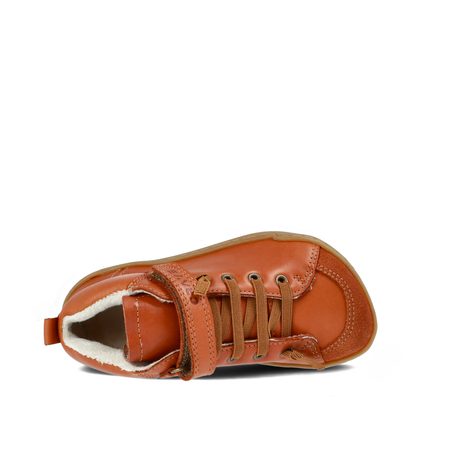 CRAVE BERGEN WINTER 2.0 Cognac | Dětské zimní zateplené barefoot boty