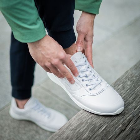 GROUNDIES NEW PORT White | Barefoot tenisk
