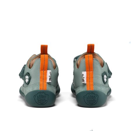 AFFENZAHN SNEAKER LEATHER BUDDY BUNNY Grey Blue | Dětské barefoot tenisky  7