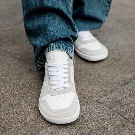 SHAPEN TENISKY RE:WIND White Leather | Barefoot tenisky