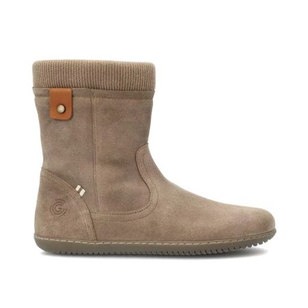 GROUNDIES ICELAND Beige | Dámské barefoot kozačky