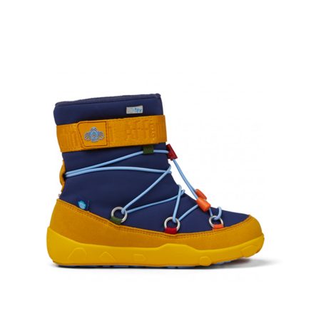AFFENZAHN SNOWY WITTY VEGAN SNOWBOOT TUKAN Blue Yellow 1