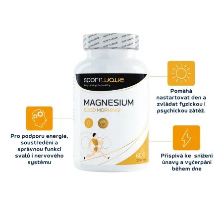 MAGNESIUM GOOD MORNING MALATE 60 cps – Hořčík na podporu energie