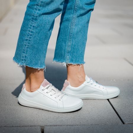 SKINNERS MOONWALKER Pink White | Barefoot tenisky