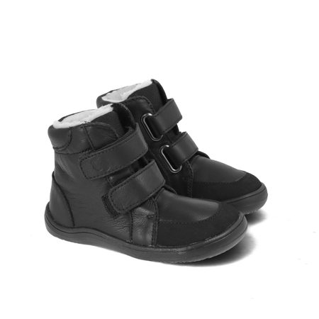 BABY BARE FEBO WINTER Black Asfaltico | Dětské zimní zateplené barefoot boty