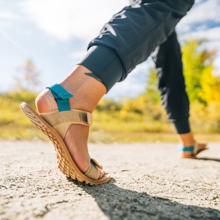 XERO SHOES D-Trail Irish Cream / Lake Blue | Dámské barefoot sandály