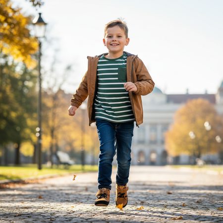 PEGRES YEAR-ROUND BF32L Brown | Children's All-Season Barefoot Boots