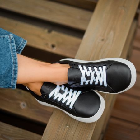 GROUNDIES UNIVERSE Black White | Barefoot tenisky