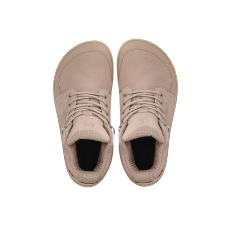 BE LENKA ZIMNÍ KOTNÍKOVÉ ArcticEdge - Beige | Zimní zateplené barefoot boty