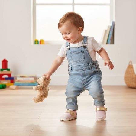 BOBUX XPLORER GO Ballet Pink-Gold | Dětské barefoot tenisky