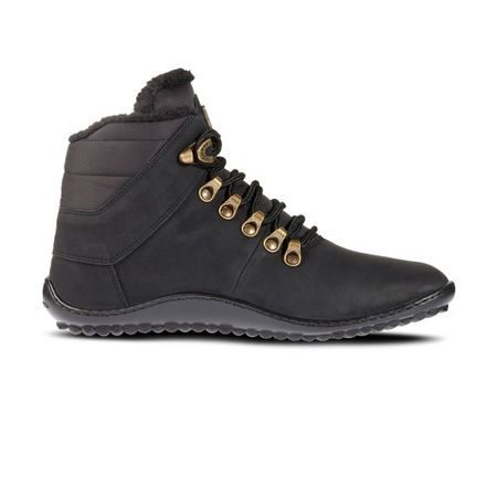 LEGUANO HUSKYLEGUANO HUSKY Black | Kotníčkové zateplené barefoot boty