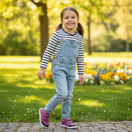 BABY BARE FEBO GO Magenta Asfaltico | Dětské barefoot tenisky