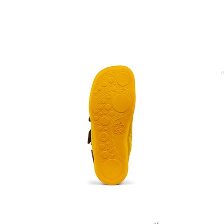 AFFENZAHN SNEAKER KNIT HAPPY TIGER Yellow | Dětské barefoot tenisky