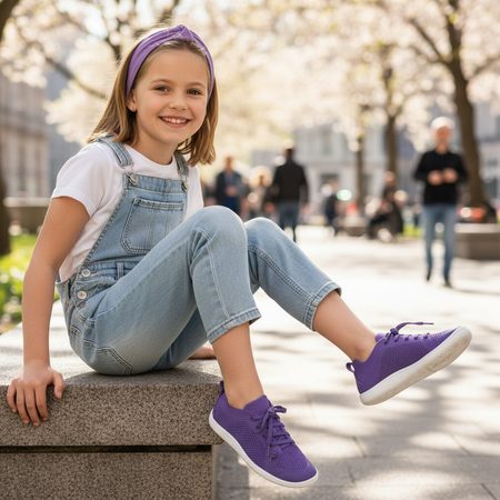 REIMA ASTELU VEGAN Breezy Violet | Barefoot tenisky