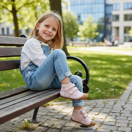 BUNDGAARD PETIT Old Rose | Dětské celoroční barefoot boty