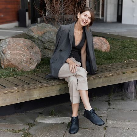GROUNDIES MILANO Black | Kotníkové barefoot boty