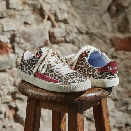 FLEETERS Peach Leopard & Borgona 6