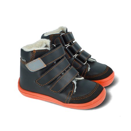 BEDA ZIMNÍ VYŠŠÍ Blue Mandarin | Dětské zimní zateplené barefoot boty