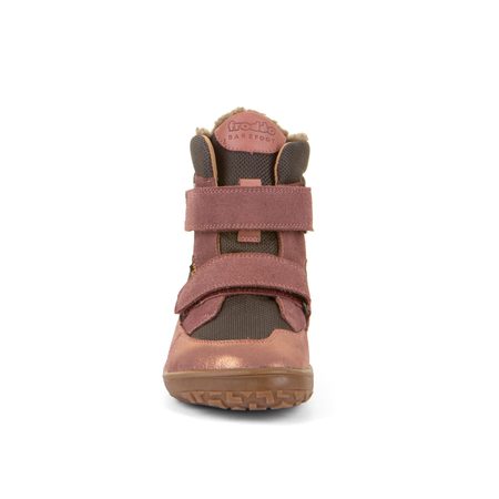 FRODDO UP TEX WINTER Grey / Pink | Dětské zimní zateplené barefoot boty