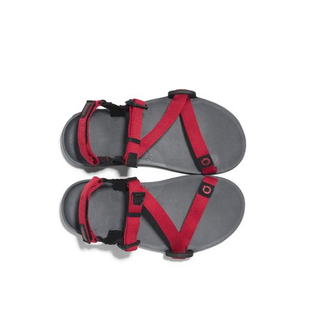XERO SHOES Z-TRAIL YOUTH Charcoal/Red Pepper | Dětské barefoot sandály