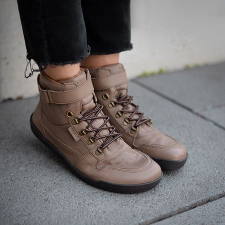 CRAVE GLASGOW 2.0 Brown | Kotníkové barefoot boty