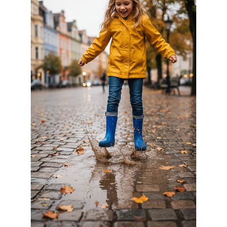 CRAVE MONSOON Blue | Kids barefoot boots