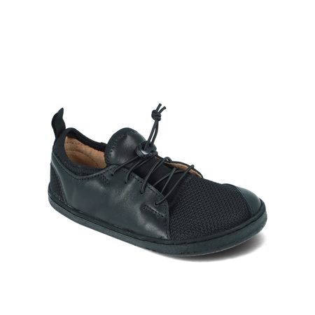 PEGRES TENISKY JUNIOR BF53 0.1 Black | Dětské barefoot tenisky