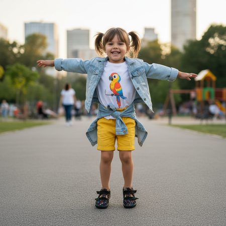 BEDA SANDALS BF 0001/SD/W/TS PARROT | Children's Barefoot Sandals