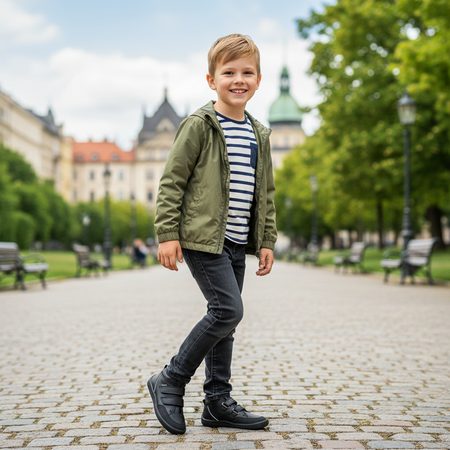 BEDA TRAINERS BFN 170060/W/M/SO/OK PLAYFUL JUST Black | Children's Barefoot All-Season Footwear