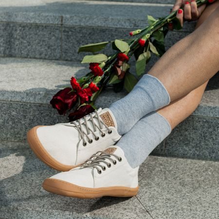 FRODDO SNEAKER VEGAN LACES II White | Barefoot tenisky