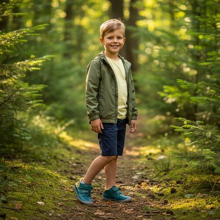 D.D.STEP S070-52576B Turquoise Glow-in-the-Dark | Children's Barefoot Trainers