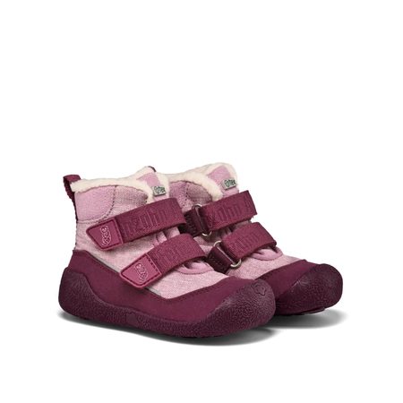 AFFENZAHN PREWALKER MIDBOOT VEGAN SNUGGY Otter Pink | Dětské první barefoot botičky