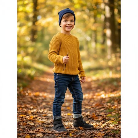 FRODDO ZERU TEX Dark Blue | Children's All-Season Barefoot Boots