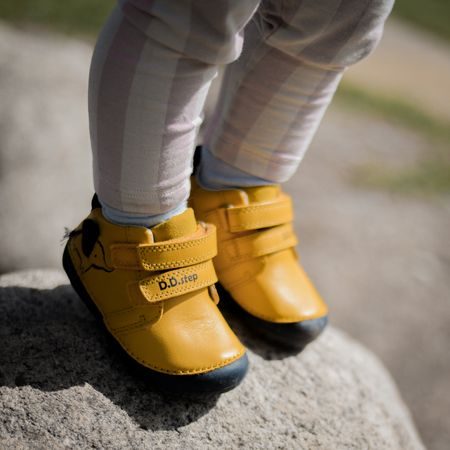 D.D.STEP S070-42919 CELOROČNÍ TENISKY Yellow | Dětské celoroční barefoot boty