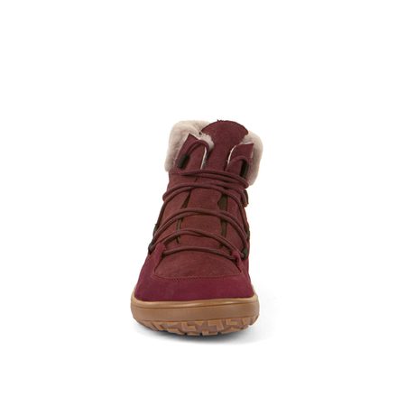 FRODDO UP FURRY W TEX Bordeaux | Zimní zateplené barefoot boty