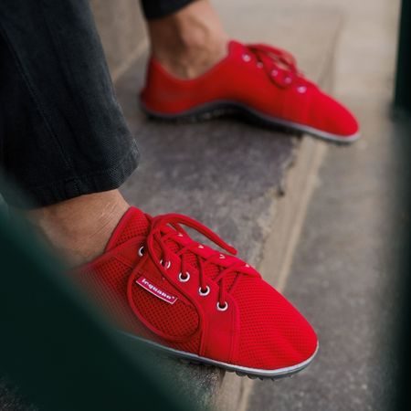 LEGUANO AKTIV Red | Barefoot tenisky