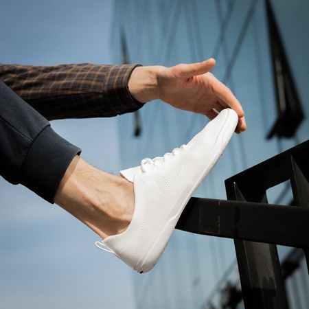 GROUNDIES ACTIVE KNIT White | Barefoot sportovní tenisky