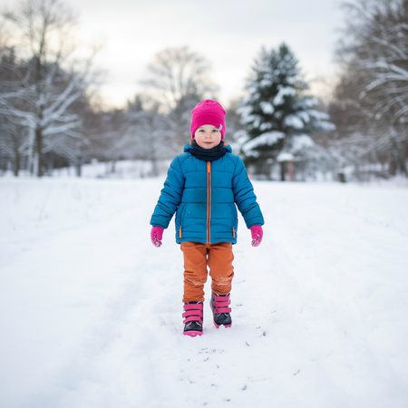 BEDA WINTER HIGH EL Black/Pink | Children's winter insulated barefoot boots