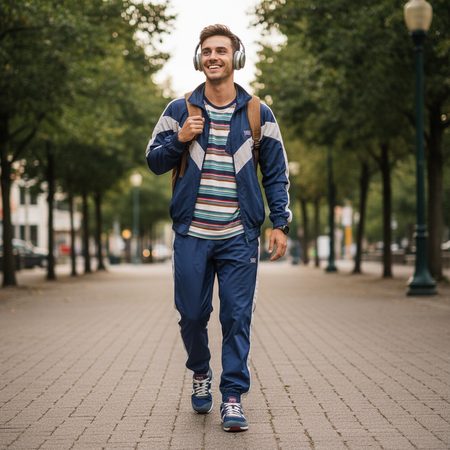 XERO SHOES WYNN Blue/Gray /Red M | Pánské barefoot tenisky