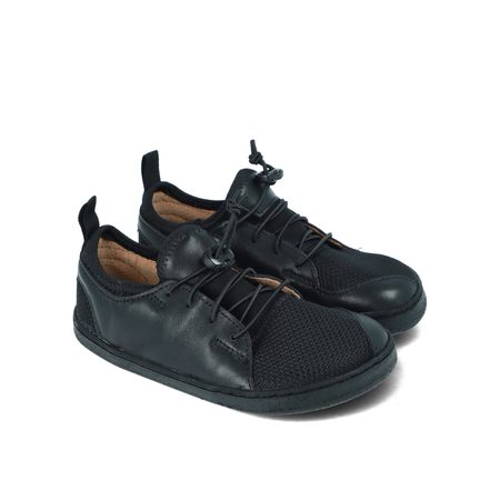 PEGRES TENISKY JUNIOR BF53 0.1 Black | Dětské barefoot tenisky