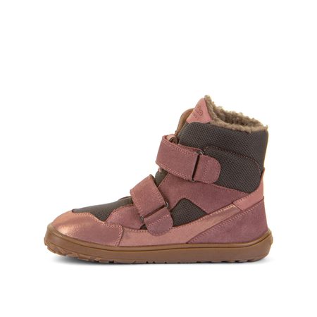 FRODDO UP TEX WINTER Grey / Pink | Dětské zimní zateplené barefoot boty