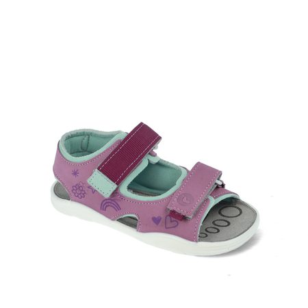 RICOSTA DAISY Purple | Dětské barefoot sandály