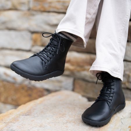 XERO SHOES BRECKENRIDGE Black | Dámské barefoot kotníkové boty