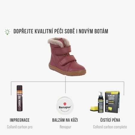FRODDO KOTNÍKOVÉ ZIMNÍ FURRY BOOT Bordeaux